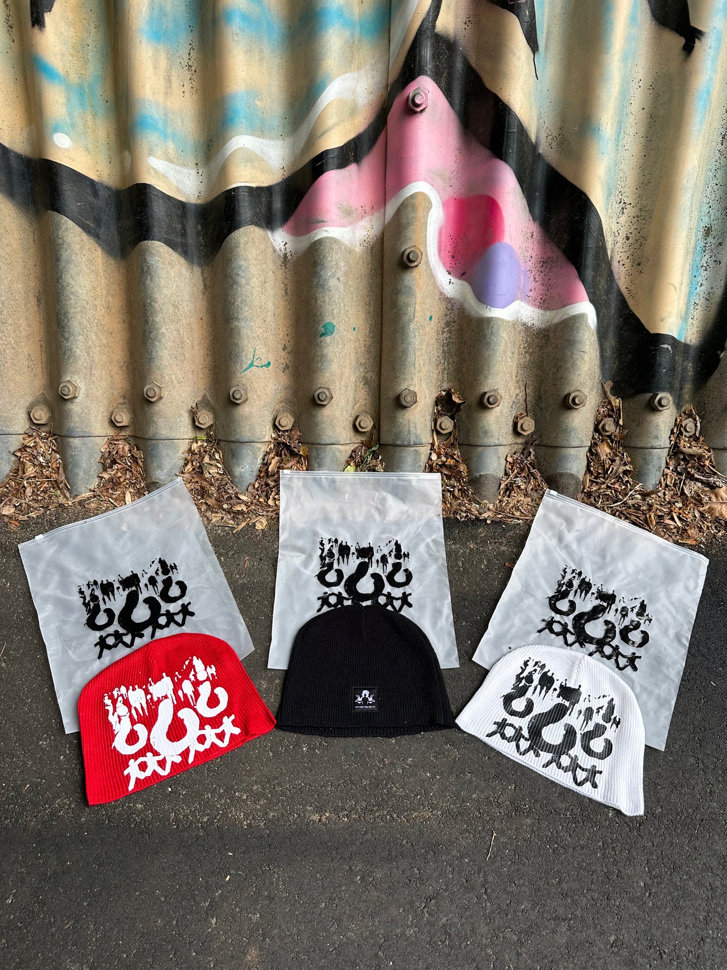 Red "WhyDidYouDoIt?" Beanie