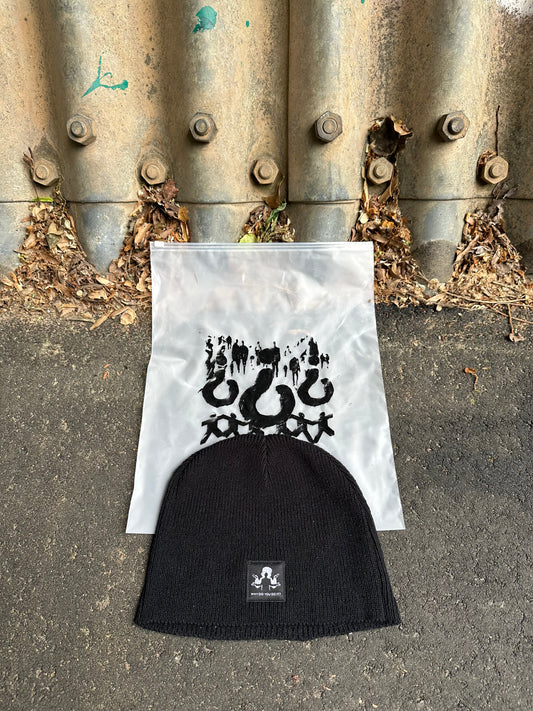 Black "WhyDidYouDoIt?" Beanie