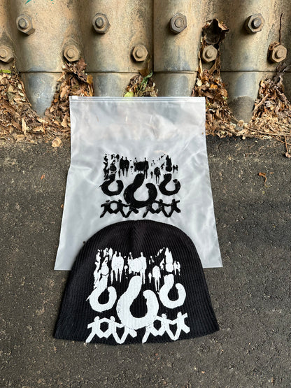 Black "WhyDidYouDoIt?" Beanie